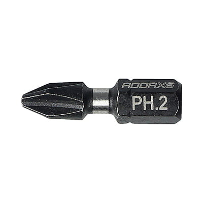 1/4 Inch x 25mm PH2 Impact Drill Bit (pack of 10)