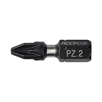 1/4 Inch x 25mm PZ2 Impact Drill Bit (pack of 10)