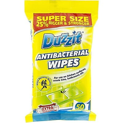 Anti-Bacterial Wipes Duzzit (Pack of 50)